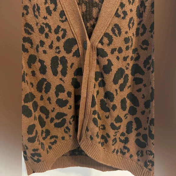 WILL NOT TAKE LESS NWOT Vintage 80's Cheetah Print Cardigan - Picture 3 of 7